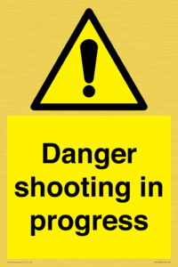 Danger shooting in progress